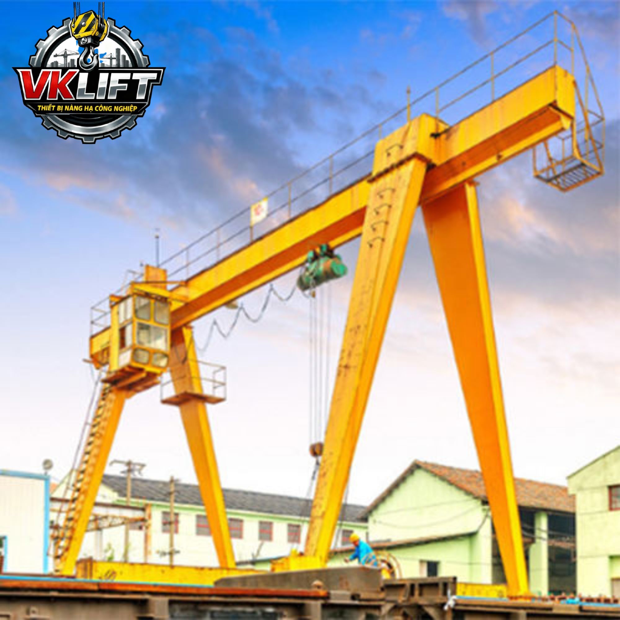 Cổng trục ngoài trời hoạt động bền hay nhanh xuống cấp phụ